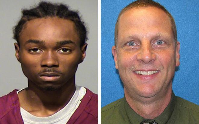 Najee Harmon (left) faces more than 80 years in prison in the shooting of Jeffrey Griffin (right) and two other Wauwatosa police officers.