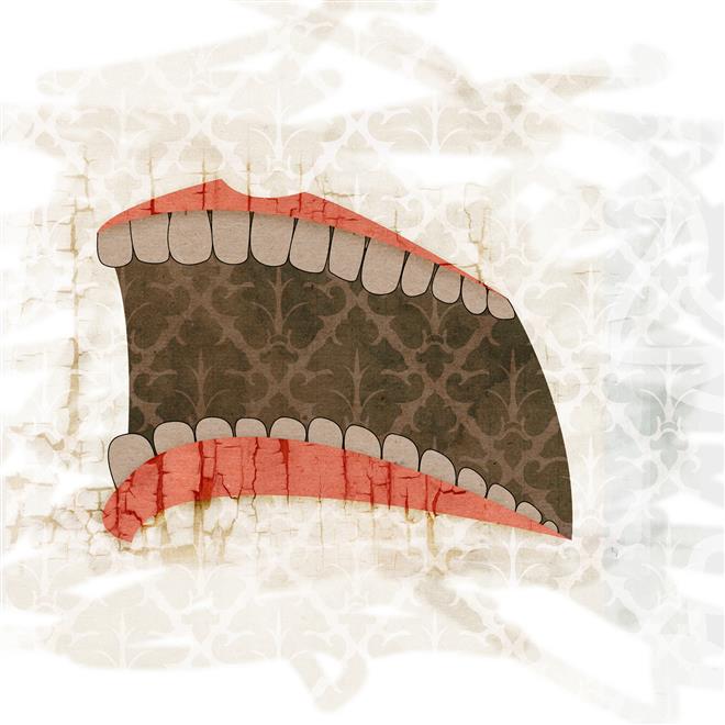 This graphic design of a mouth was created by East student Ian Powell.