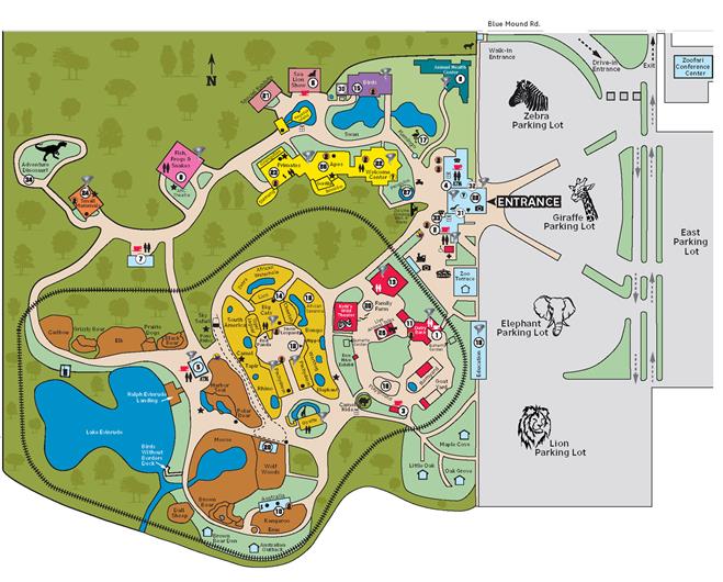 The Milwaukee County Zoo could lose its East Parking Lot (far right) to the Zoo Interchange project. Ramps would come close to the Zoofari Conference Center (upper right corner). 