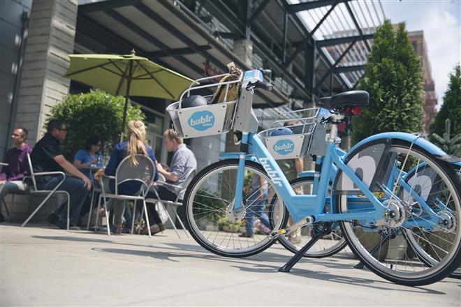 Wauwatosa plans to host 100 bikes like the one pictured above in the coming years as part of a bike-share program.