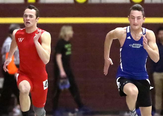 Tosa East’s Dan Scallon, shown last spring, took fifth in the 200 at the GMC Indoor. The Red Raiders team finished third.
