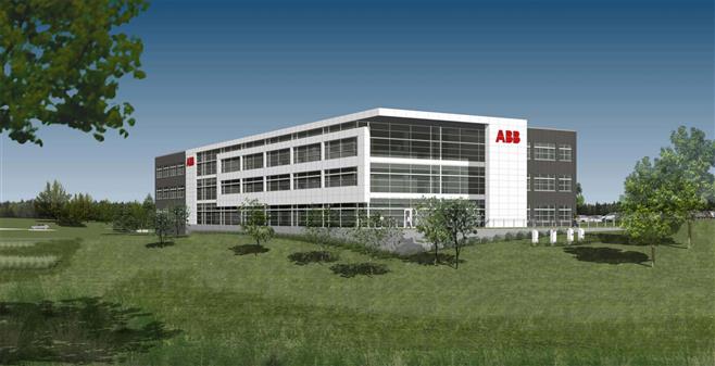 A rendering of ABB's proposed Innovation Park building.