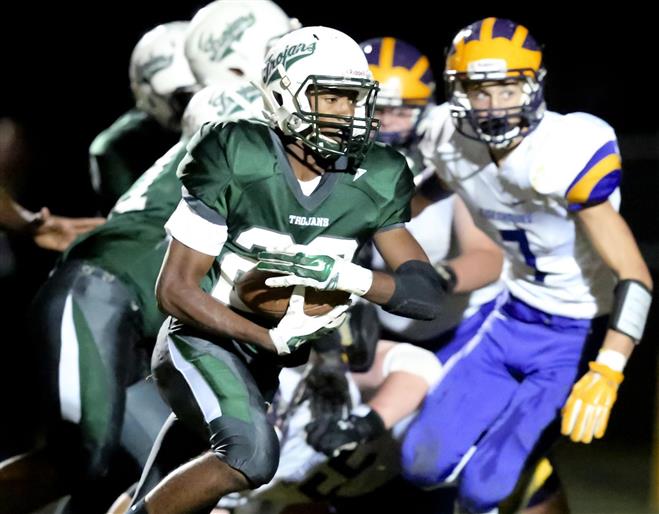 Wauwatosa West Paris Howell is one of four talented running backs for the Trojans.